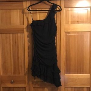 One shoulder salsa dress